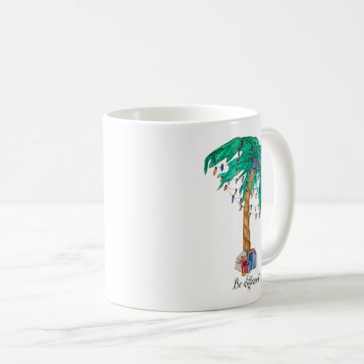 Kerstpalmboom Koffiemok (Voorkant rechts)