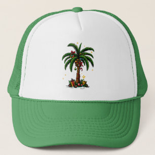 Kerstpalmboom, strand Aloha Kerstmis Trucker Pet