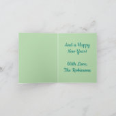 Kerstpalmboom Tropisch strand aan de kust Feestdagen Kaart (Binnen)