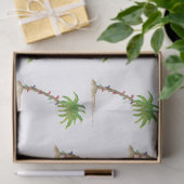 Kerstpalmboom Tropische beachellampjes strand Tissuepapier (Geschenk)