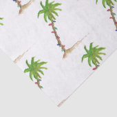Kerstpalmboom Tropische beachellampjes strand Tissuepapier (Detail)