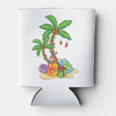 Kerstpalmboom Tropische kerstkonkoslichten Blikjeskoeler (Voorkant)