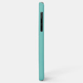 Kerstpalmboom, turquoise iPhone Case (Achterkant/links)