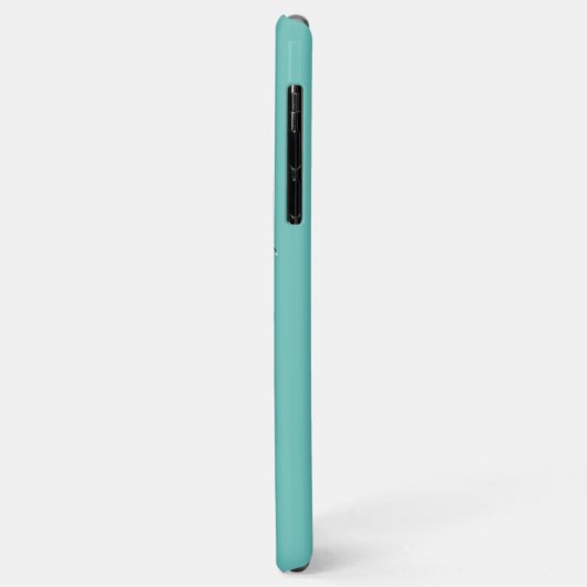 Kerstpalmboom, turquoise iPhone Case (Achterkant/links)