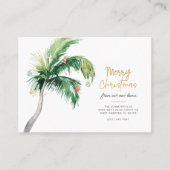 Kerstpalmboomvakantie Verplaatsende aankondiging (Voorkant)