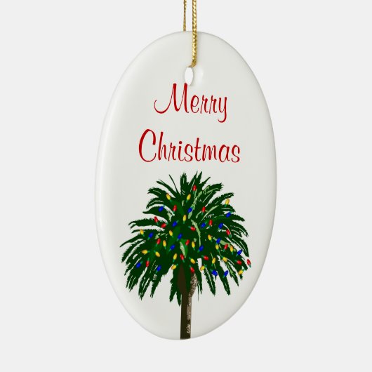 kerstpalmboomversiering keramisch ornament (Rechts)