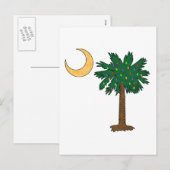 Kerstpalmetto Feestdagenkaart (Voorkant / Achterkant)