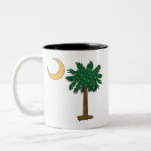 Kerstpalmetto Tweekleurige Koffiemok (Links)