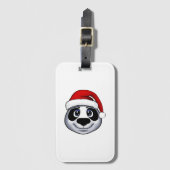 Kerstpanda Bagagelabel (Voorkant (verticaal))