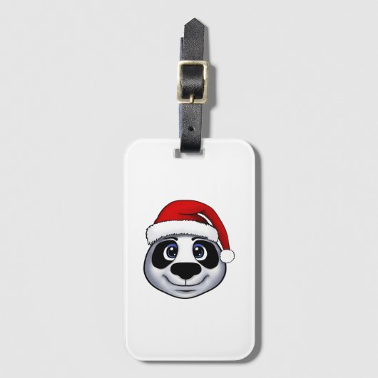Kerstpanda Bagagelabel (Voorkant (verticaal))