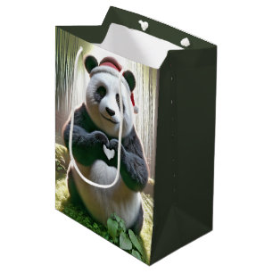 Kerstpanda Beer in het bamboe bos Medium Cadeauzakje