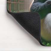 Kerstpanda Beer in het bamboe bos Muismat (Hoek)