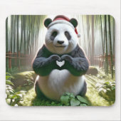 Kerstpanda Beer in het bamboe bos Muismat (Voorkant)