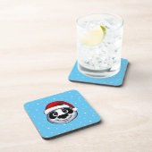 Kerstpanda Bier Onderzetter (Rechterzijde)