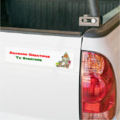 Kerstpanda Bumpersticker (Op Truck)
