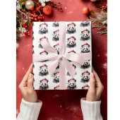 Kerstpanda Cadeaupapier