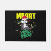 Kerstpanda Deurmat (Voorkant)