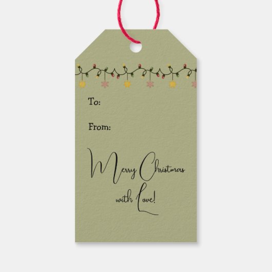 Kerstpanda die een hart vormt cadeaulabel (Achterkant)