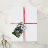 Kerstpanda die een hart vormt cadeaulabel (Met Touw)