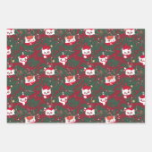 Kerstpanda en Beer Inpakpapier Vel (Voorkant 3)