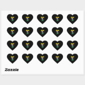 Kerstpanda Hart Sticker (Vel)