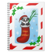 Kerstpanda Notitieboek (Voorkant)