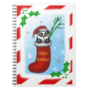 Kerstpanda Notitieboek