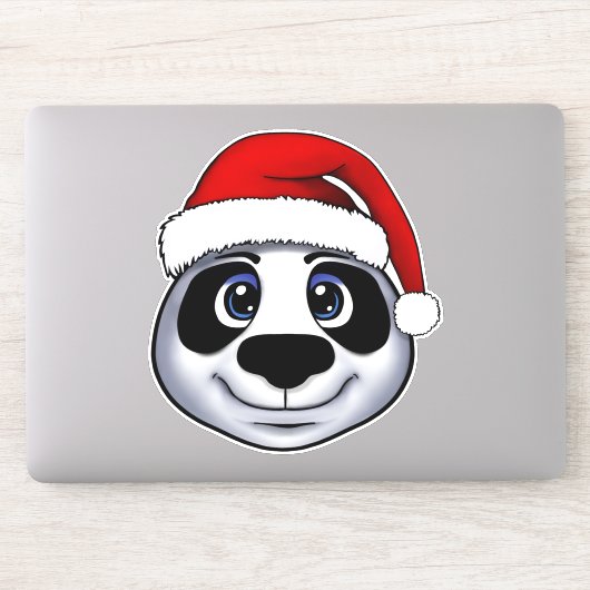 Kerstpanda Sticker (Computer)