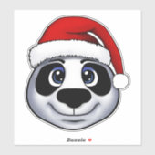 Kerstpanda Sticker (Vel)