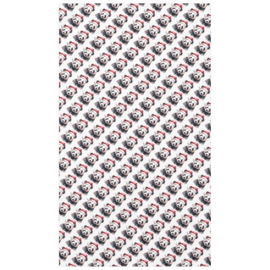 Kerstpanda Tafelkleed (Voorkant)