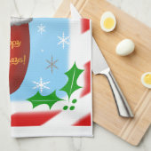 Kerstpanda Theedoek (Quarter Fold)