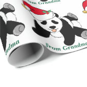 KerstpandaBeer gepersonaliseerd uit Jouw naam Cadeaupapier (Rol Hoek)