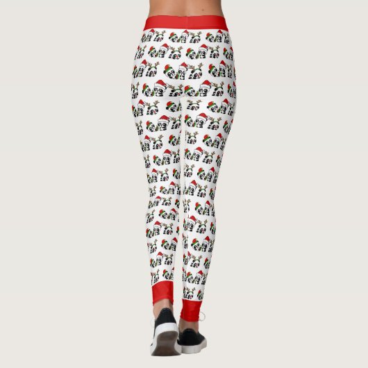 Kerstpanda's Leggings (Achterkant)