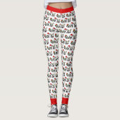 Kerstpanda's Leggings (Voorkant)