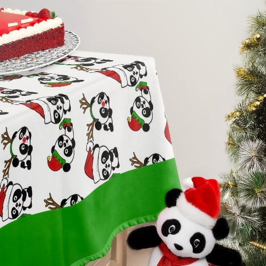 Kerstpanda's Tafelkleed