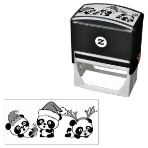 Kerstpanda's Zelfinktende Stempel