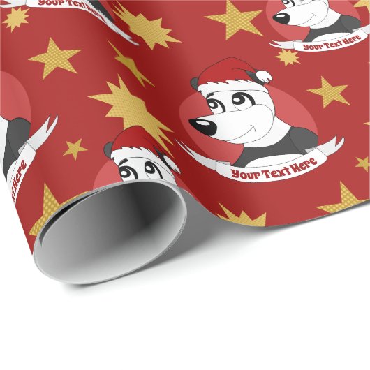 Kerstpandaverpakkingspapier voor cartoon cadeaupapier (Rol Hoek)