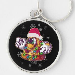 Kerstpandjesboom - Funny Xmas Food Sleutelhanger