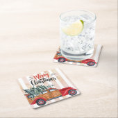 kerstpaneeltruck kartonnen onderzetters (Insitu)