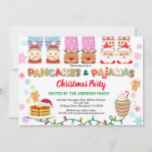 kerstpanelen en pyjama's roze wit kaart (Voorkant)