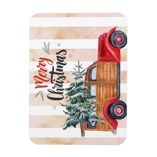  kerstpanelwagen magneet (Verticaal)