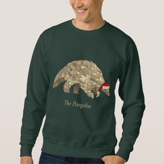 Kerstpangolin bedreigd dierlijk milieu trui (Voorkant)