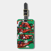 kerstpannen bagagelabel (Voorkant verticaal)