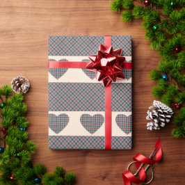 kerstpannen: een patroon met zwarte roze cadeaupapier