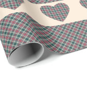 kerstpannen: een patroon met zwarte roze cadeaupapier (Rol Hoek)