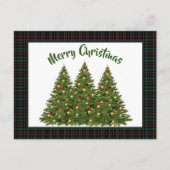 kerstpannen met vakantiebomen Briefkaart (Voorkant)
