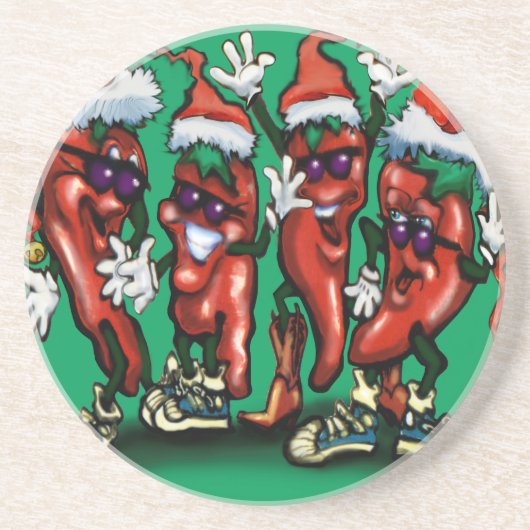 kerstpannen zandsteen onderzetter (Voorkant)