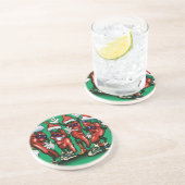 kerstpannen zandsteen onderzetter (Zijkant)