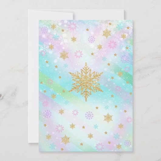 Kerstpannenkoeken en pyjama's Verjaardag uitnodigi Kaart (Achterkant)