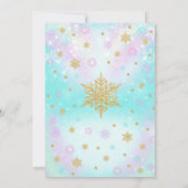 Kerstpannenkoeken en pyjama's Verjaardag uitnodigi Kaart (Achterkant)